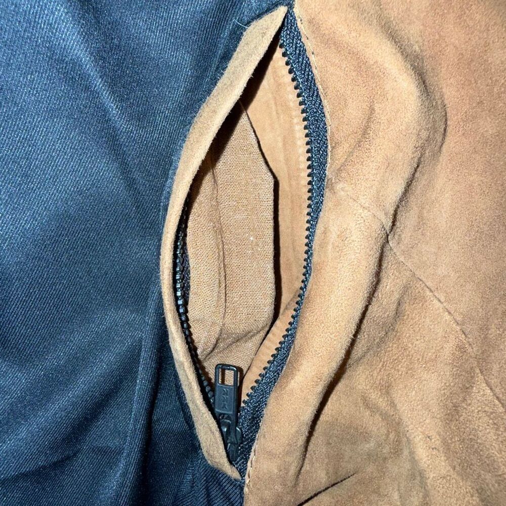 Muubaa Women’s Suede Moto Jacket Size 8 – Tan Brown Asymmetrical Zip Leather Bik - Picture 14 of 14